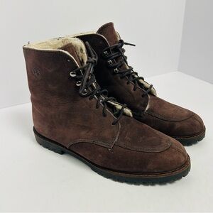 Vintage Eddie Bauer Brown Suede Boot Shoe Lace Up Gorp Nostalgic Brown Size 7.5